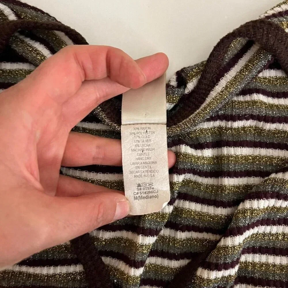 y2k girly boho downtown it girl knit top - Picture 7 of 7